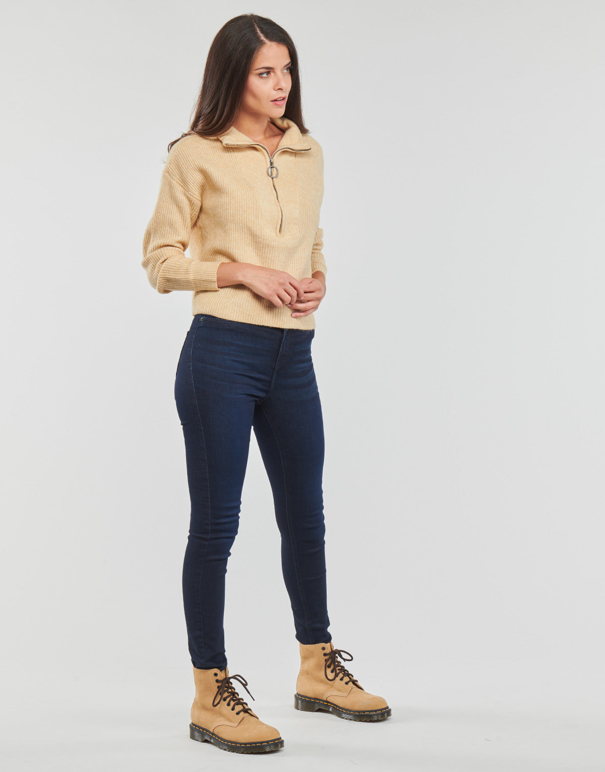 Maglione Donna Noisy May NMNEWALICE Beige