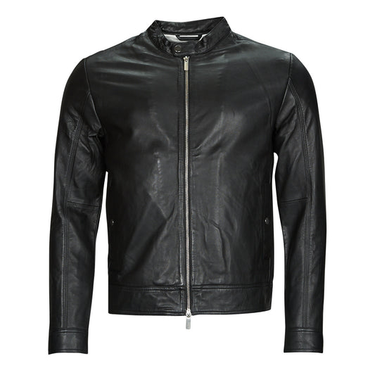 Giacca in pelle Uomo Selected  SLHARCHIVE CLASSIC LEATHER  Nero