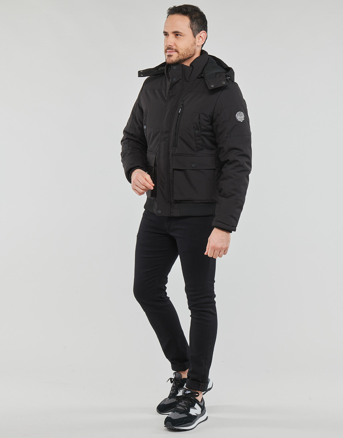 Parka Uomo Deeluxe TRADE Nero
