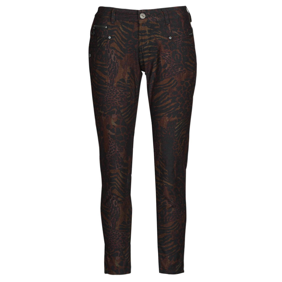 Jeans Slim Donna Freeman T.Porter ALEXA CROPPED FUEGO Multicolore