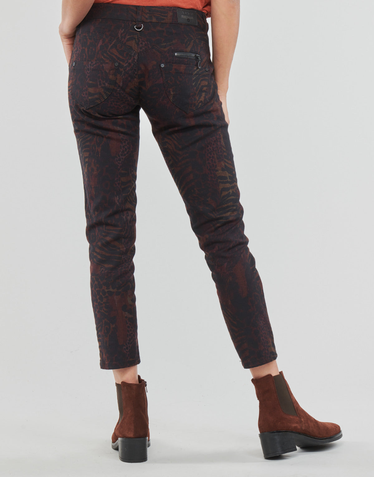 Jeans Slim Donna Freeman T.Porter ALEXA CROPPED FUEGO Multicolore