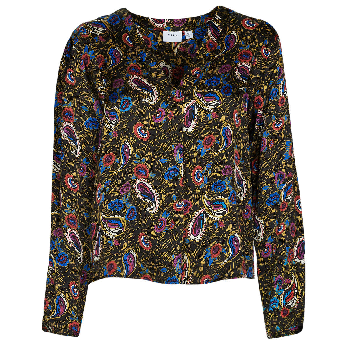 Camicia Donna Vila VISURINA V-NECK L/S TOP/ Multicolore