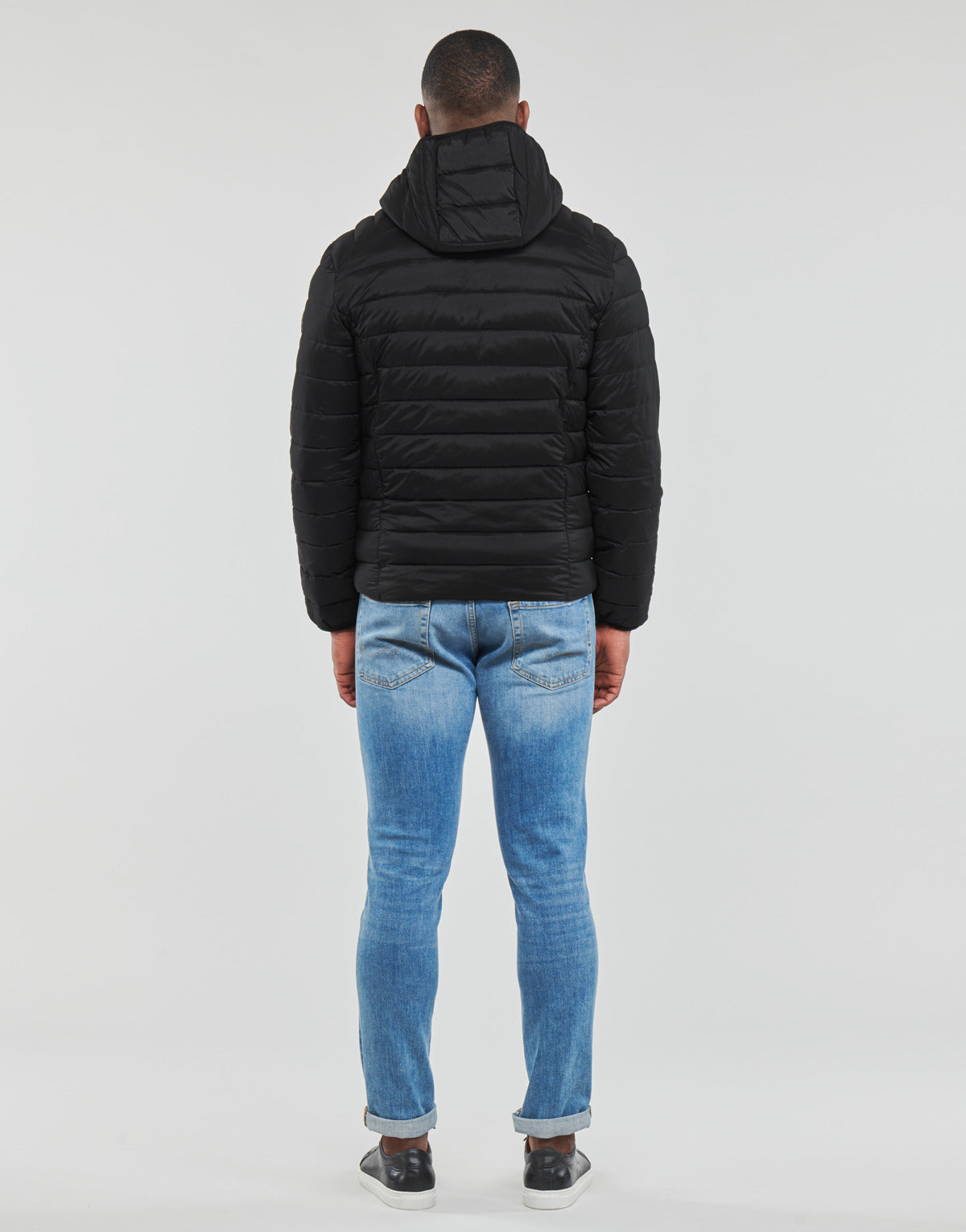 Piumino Uomo Guess STRETCH HOODIE JACKET Nero