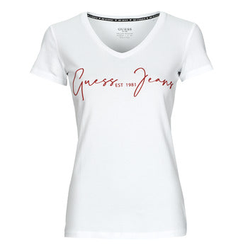 T-shirt Donna Guess  SS VN AMILIE  Bianco