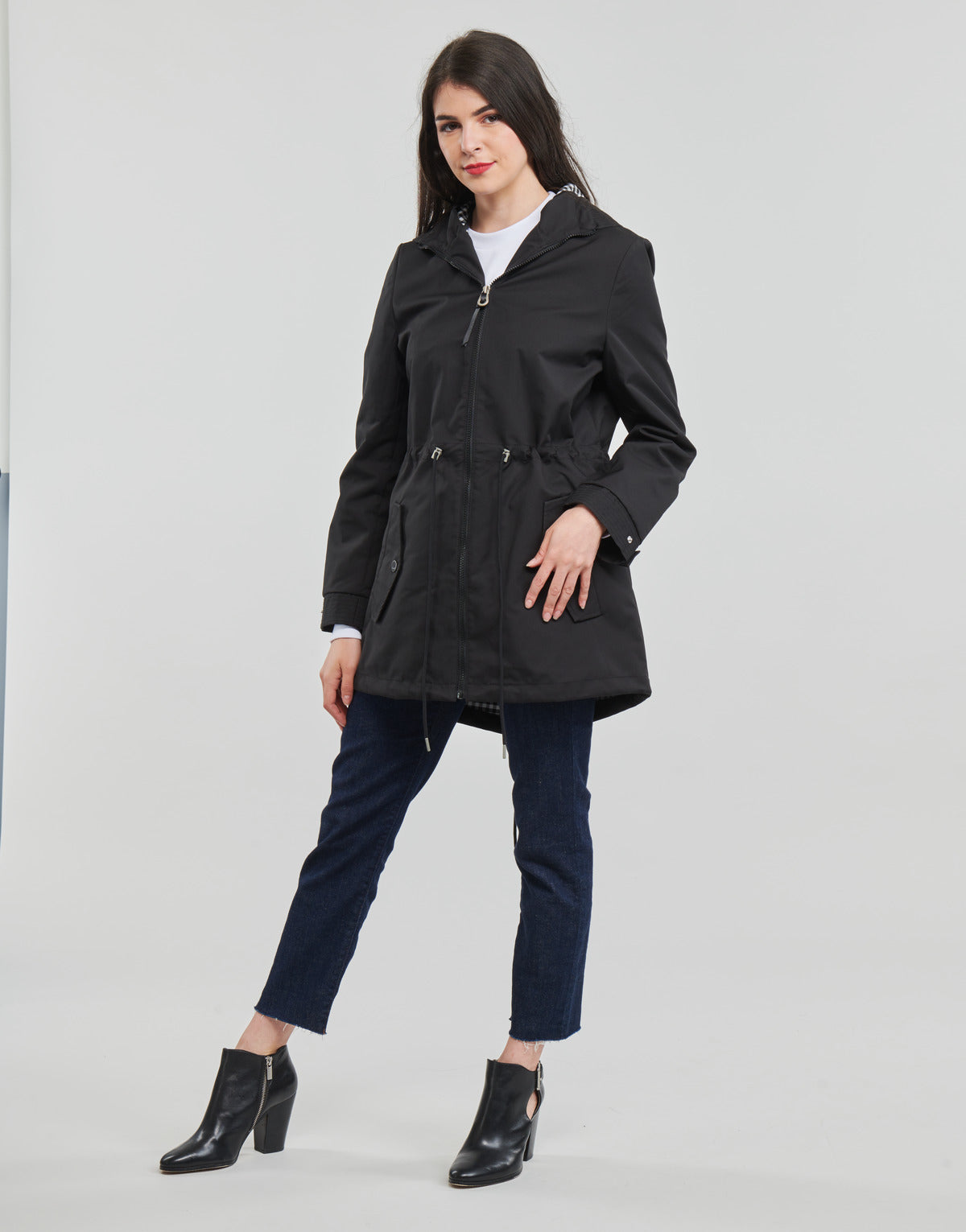 Parka Donna Guess ALICE PACKABLE Nero