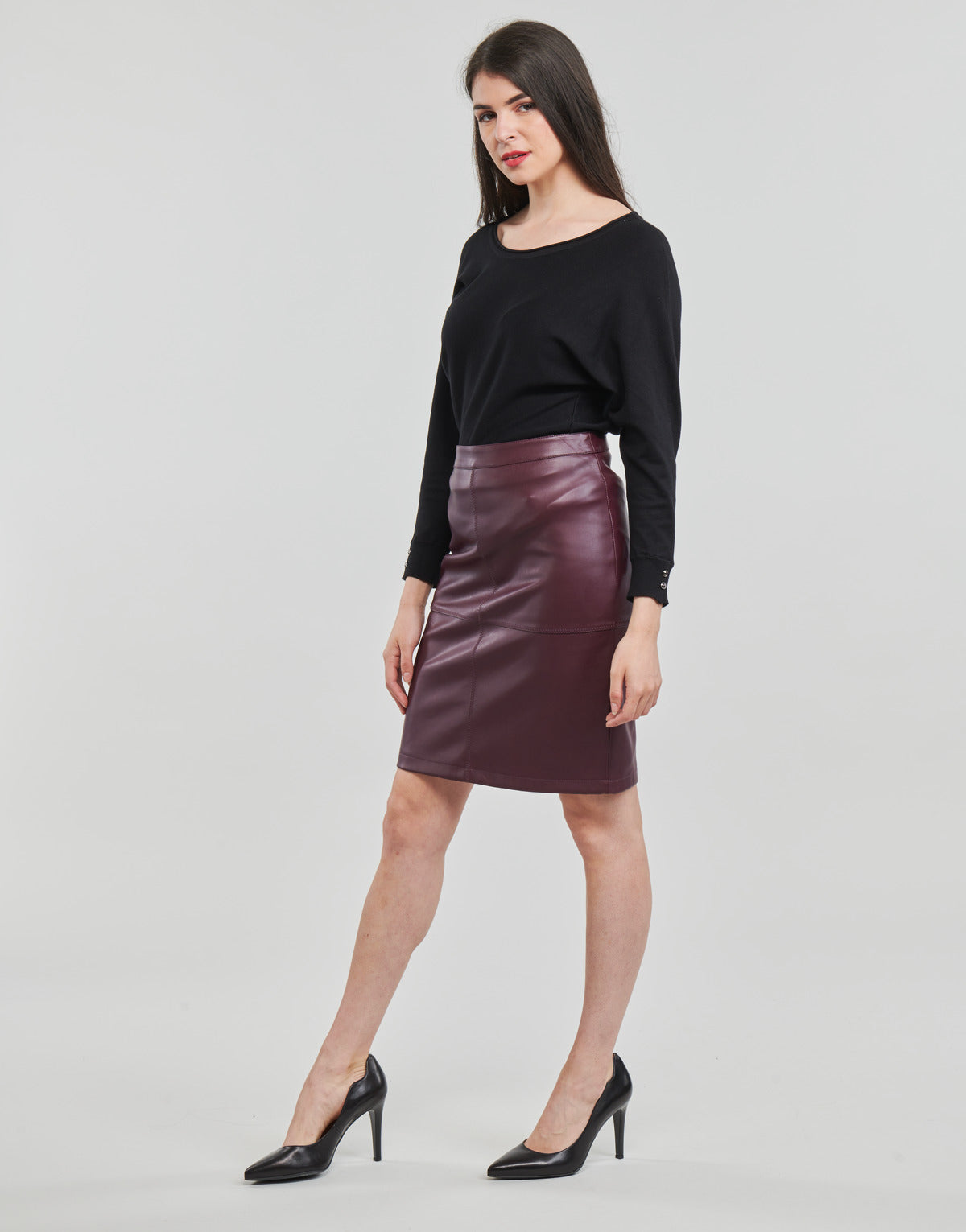 Maglione Donna Guess ADELE BAT SLEEVE Nero