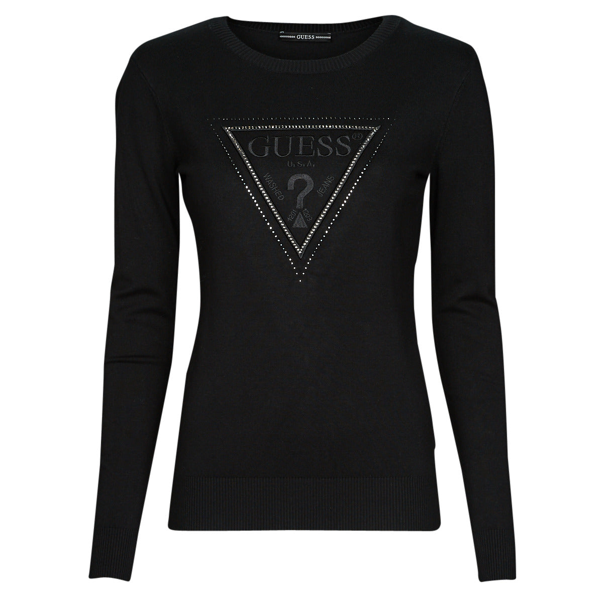 Maglione Donna Guess LEA RN LS Nero
