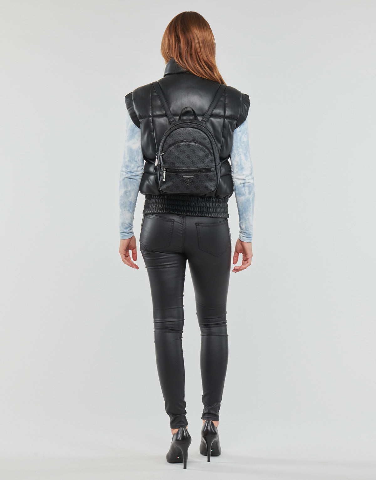 Piumino Donna Guess ANNE VEST Nero