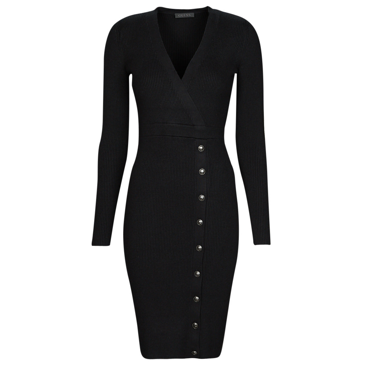 Abito lungo Donna Guess ES ALEXANDRA DRESS Nero