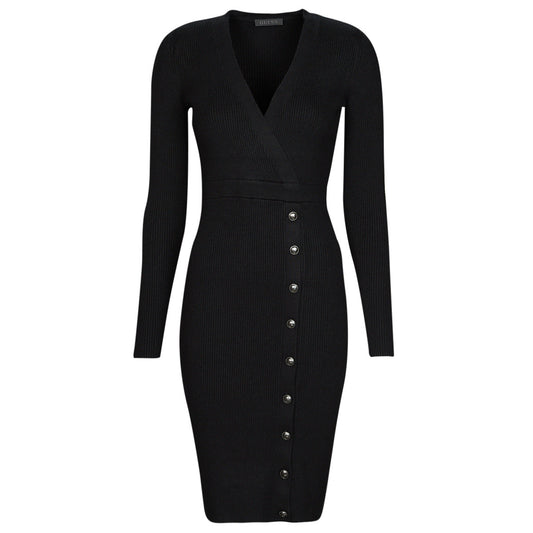 Abito lungo Donna Guess ES ALEXANDRA DRESS Nero