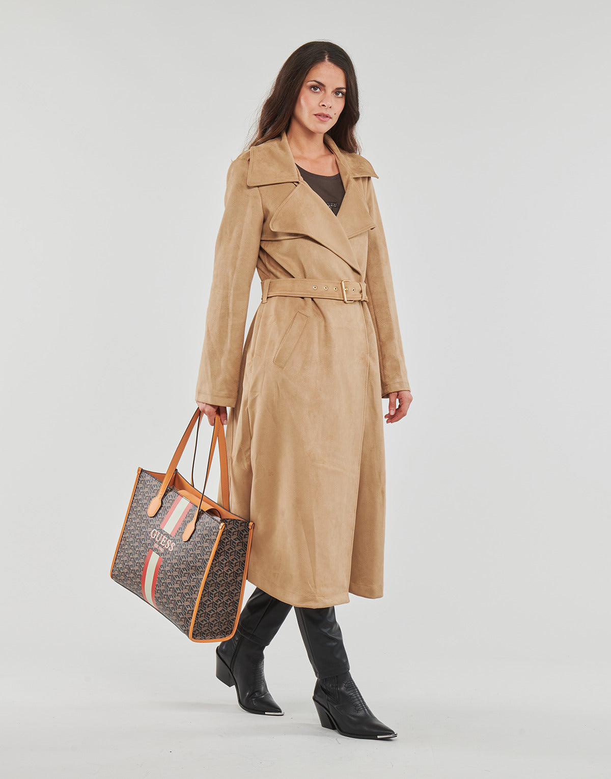 Trench Donna Guess  BARAA TRENCH  Marrone