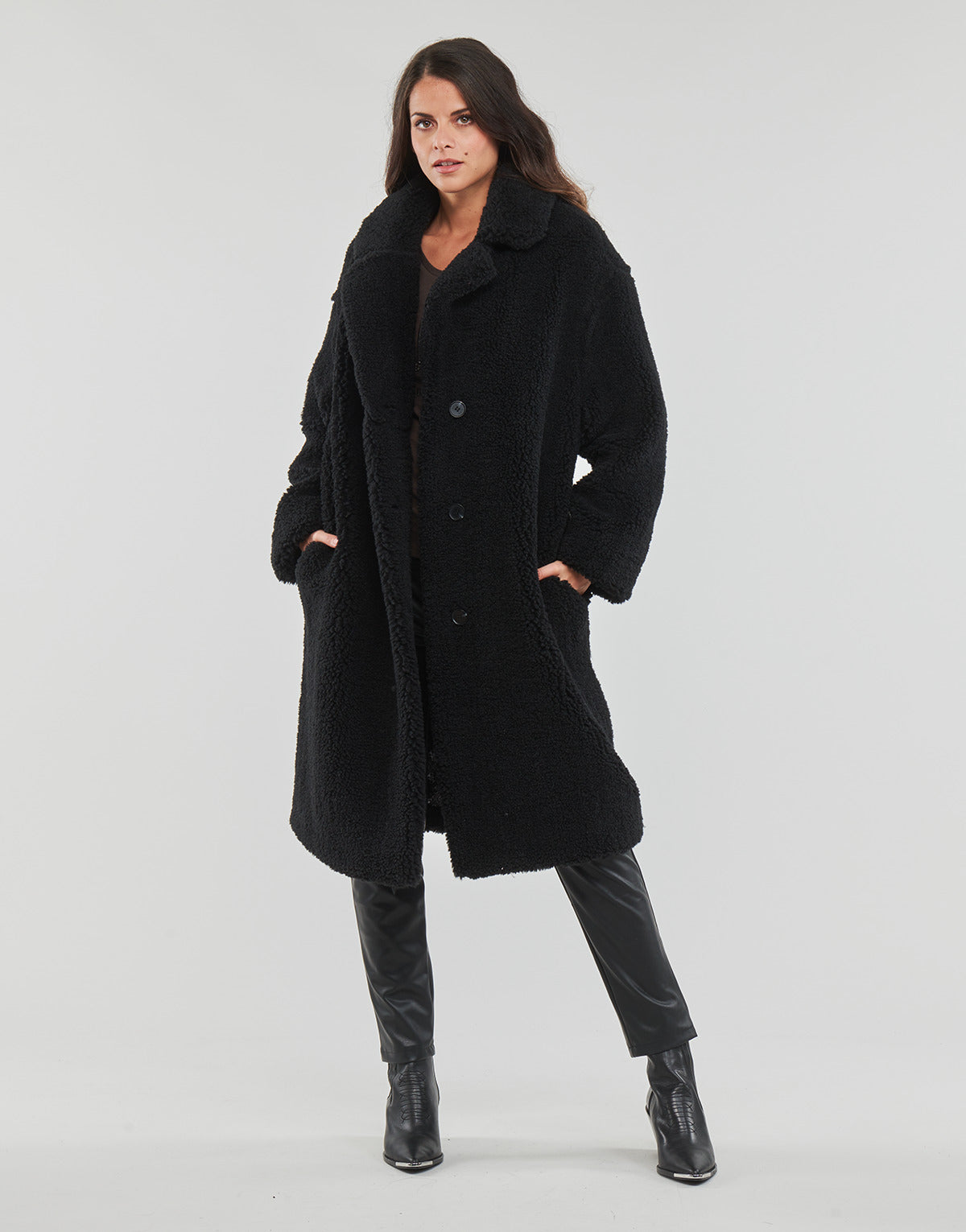 Mantella Donna Guess ALINA COAT Nero