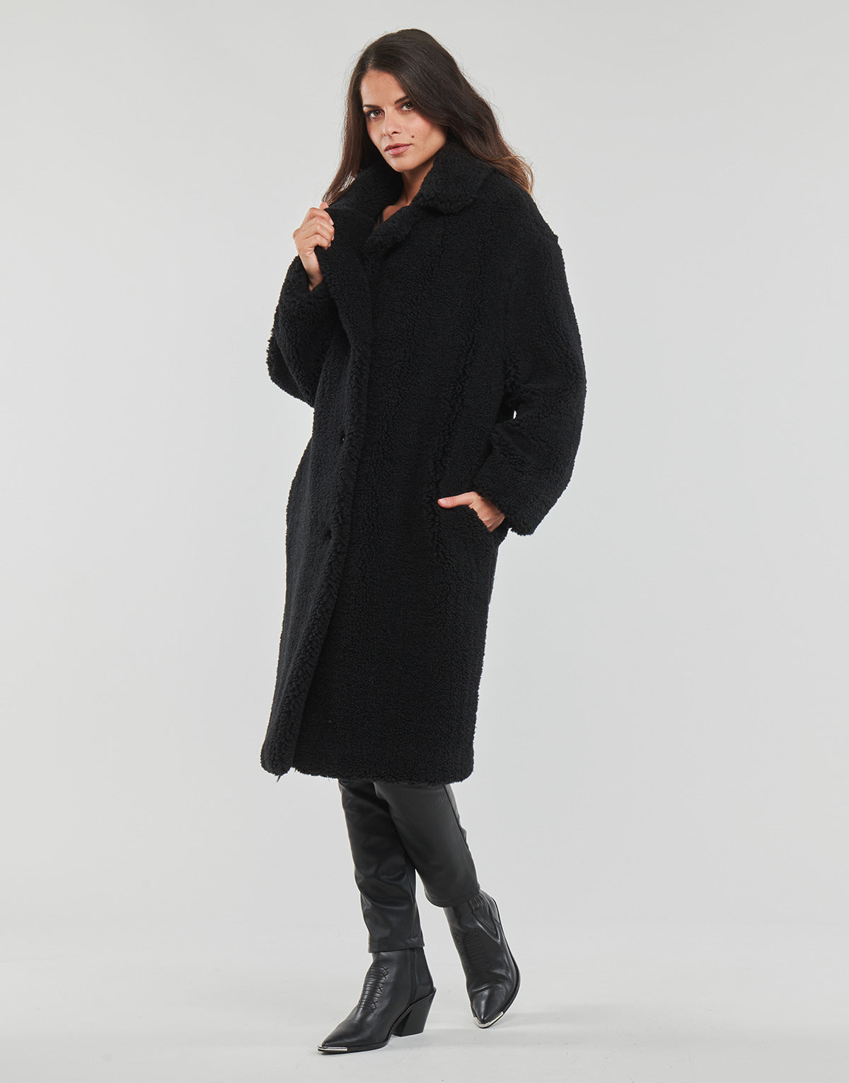 Mantella Donna Guess ALINA COAT Nero