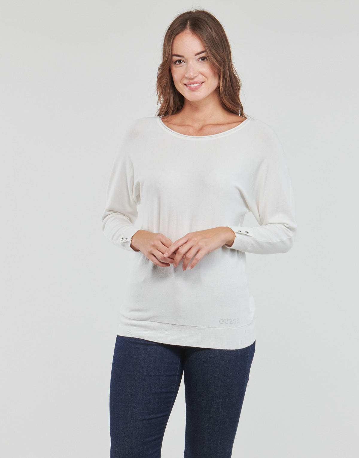 Maglione Donna Guess ADELE BAT SLEEVE Beige