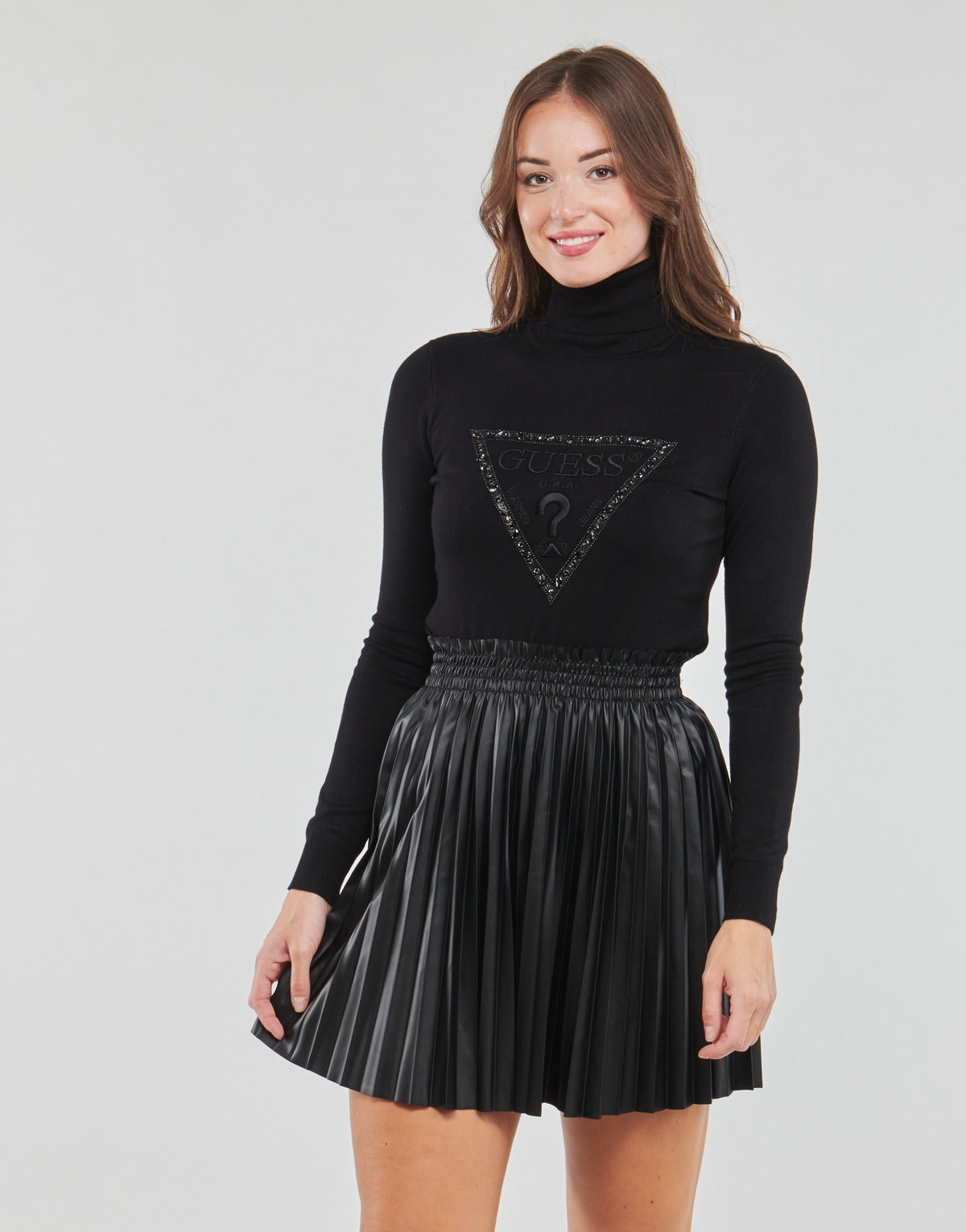 Maglione Donna Guess NOEMI TN LS Nero