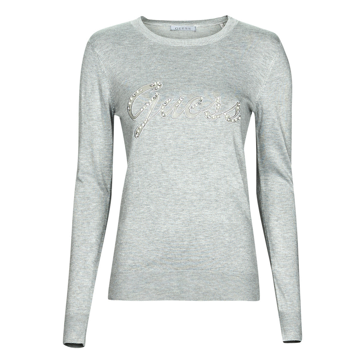 Maglione Donna Guess LILIANE RN LS Grigio