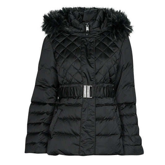 Piumino Donna Guess LAURIE DOWN JACKET Nero