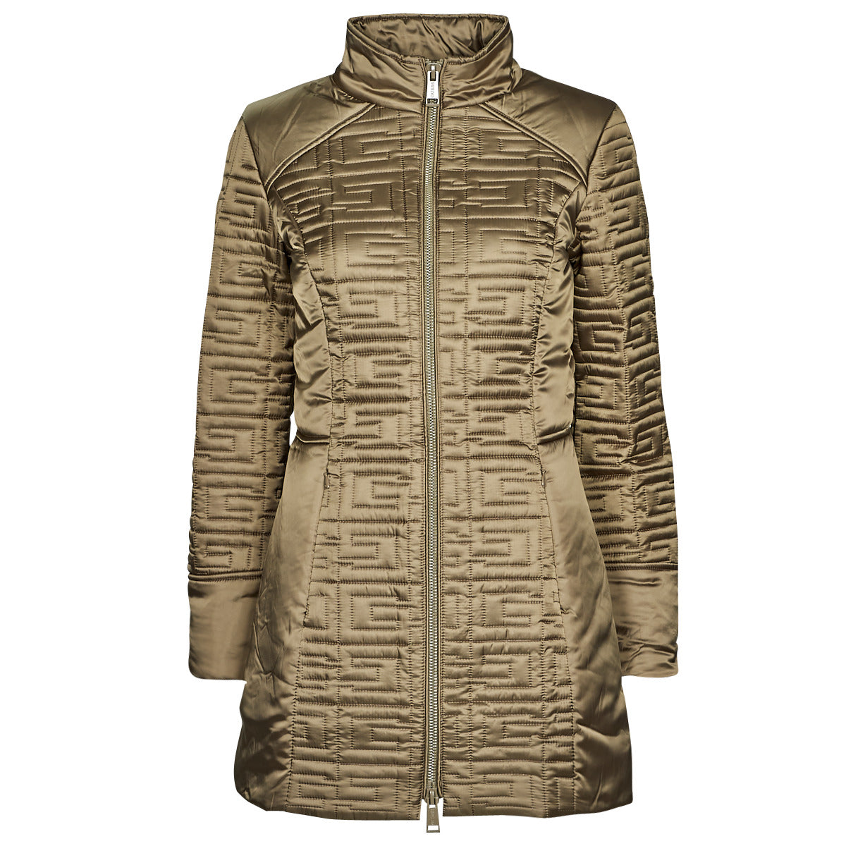 Piumino Donna Guess MARINE LONG JACKET Kaki