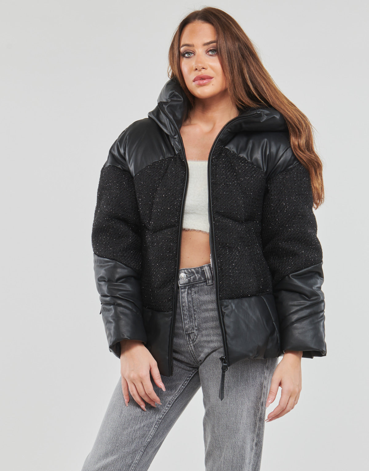 Piumino Donna Guess LEA JACKET Nero