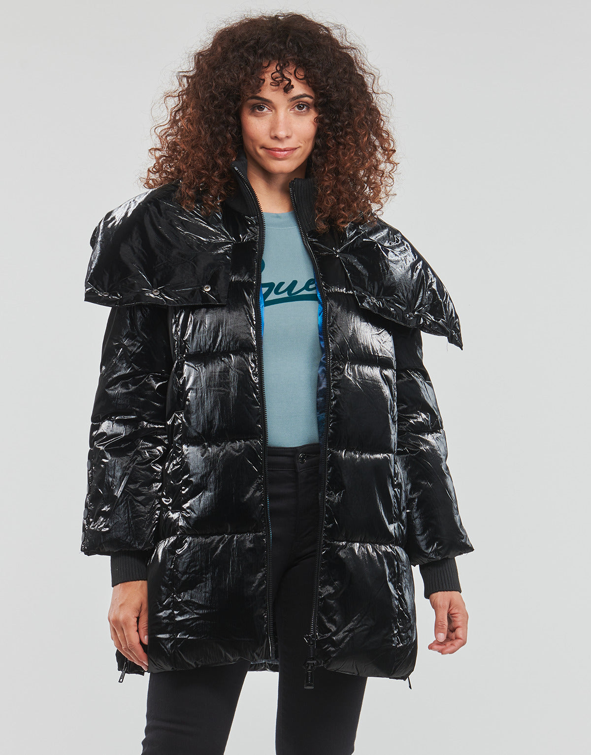 Piumino Donna Guess MATHILDE JACKET Nero