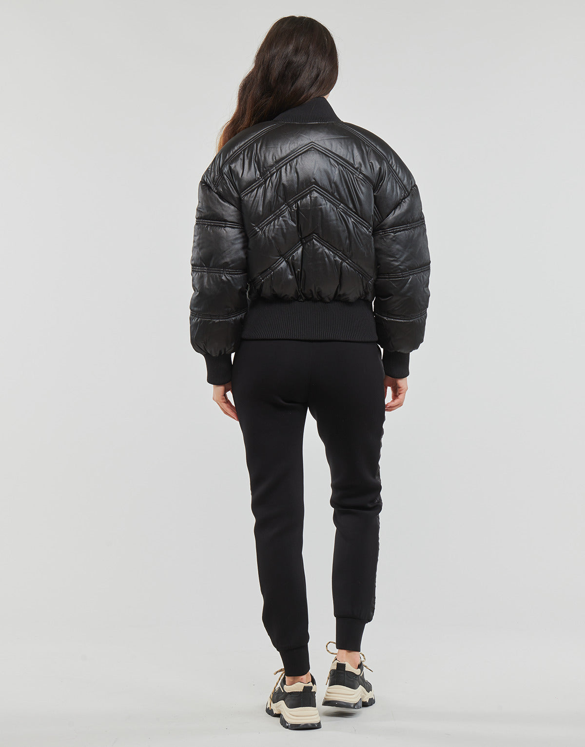 Piumino Donna Guess LOU BOMBER Nero