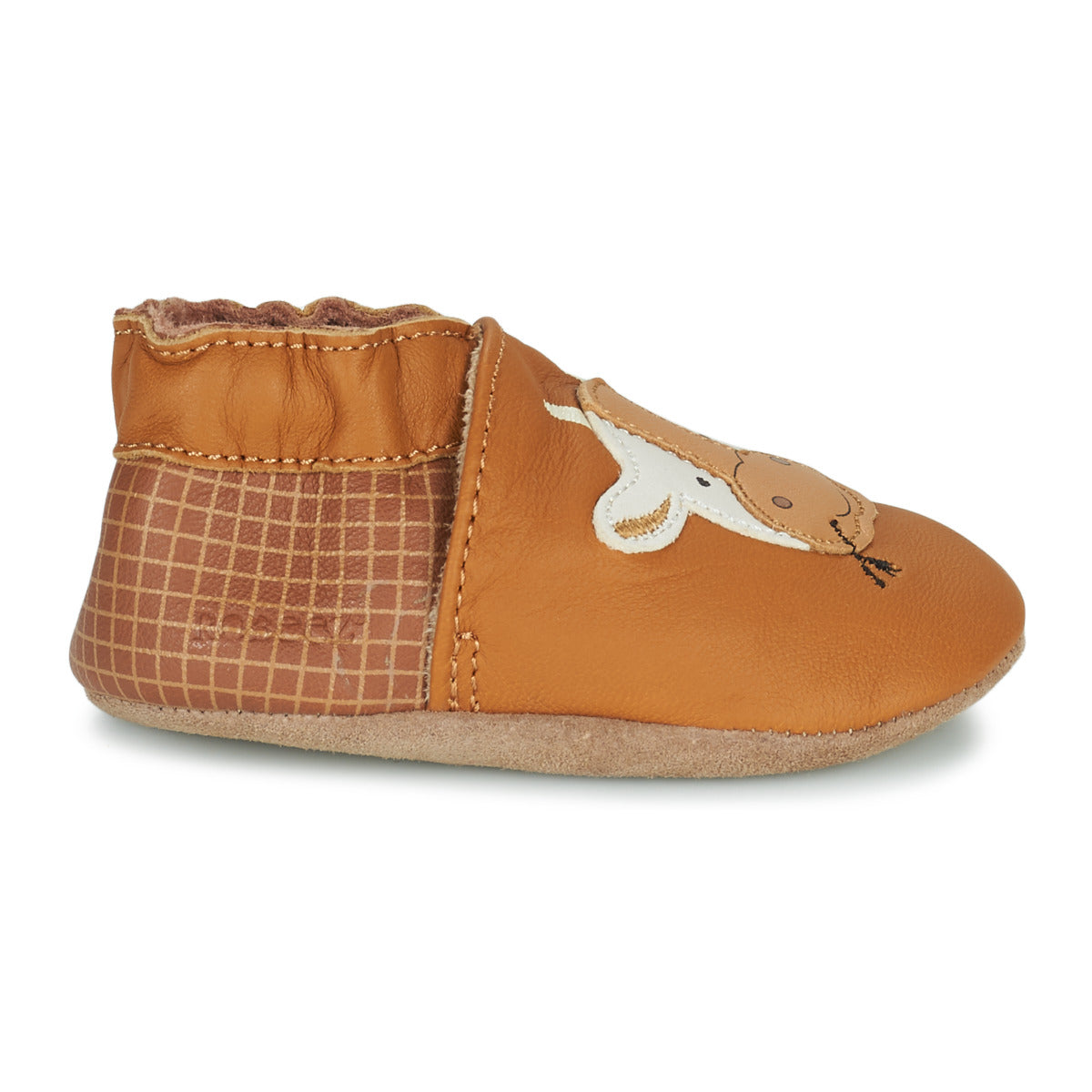 Pantofole bambini ragazza Robeez FUNNY COW Marrone