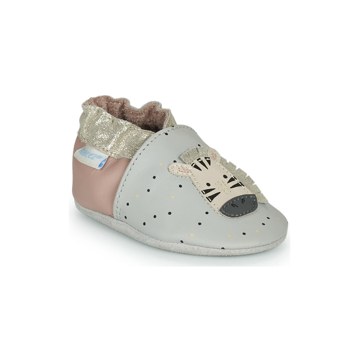 Pantofole bambini ragazza Robeez  CUTE ZEBRA  Grigio