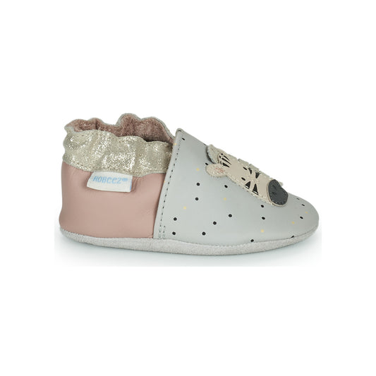 Pantofole bambini ragazza Robeez  CUTE ZEBRA  Grigio