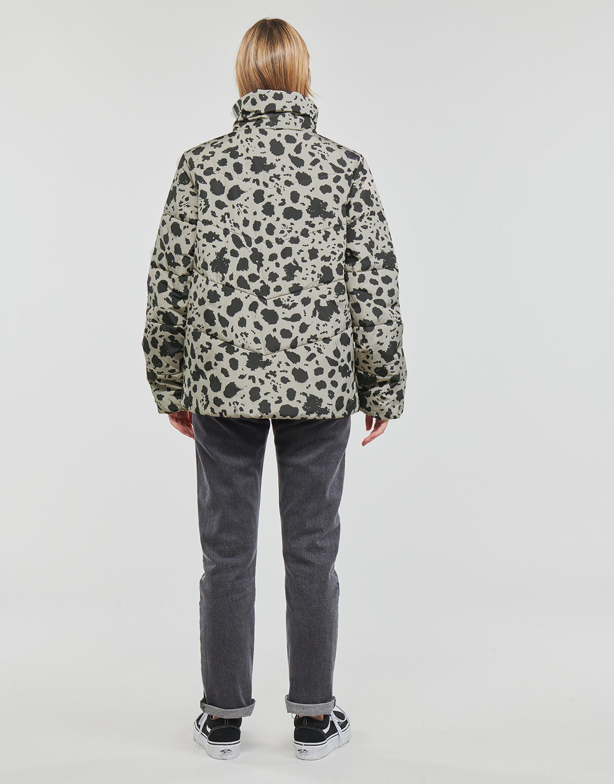 Piumino Donna Vans FOUNDRY PRINT PUFF MTE Nero