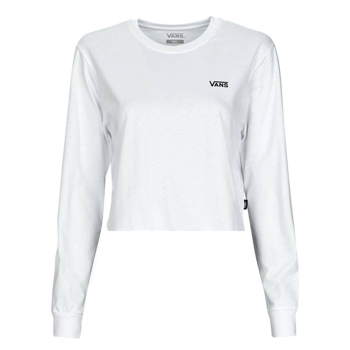 T-shirts a maniche lunghe Donna Vans JUNIOR V LS CROP Bianco