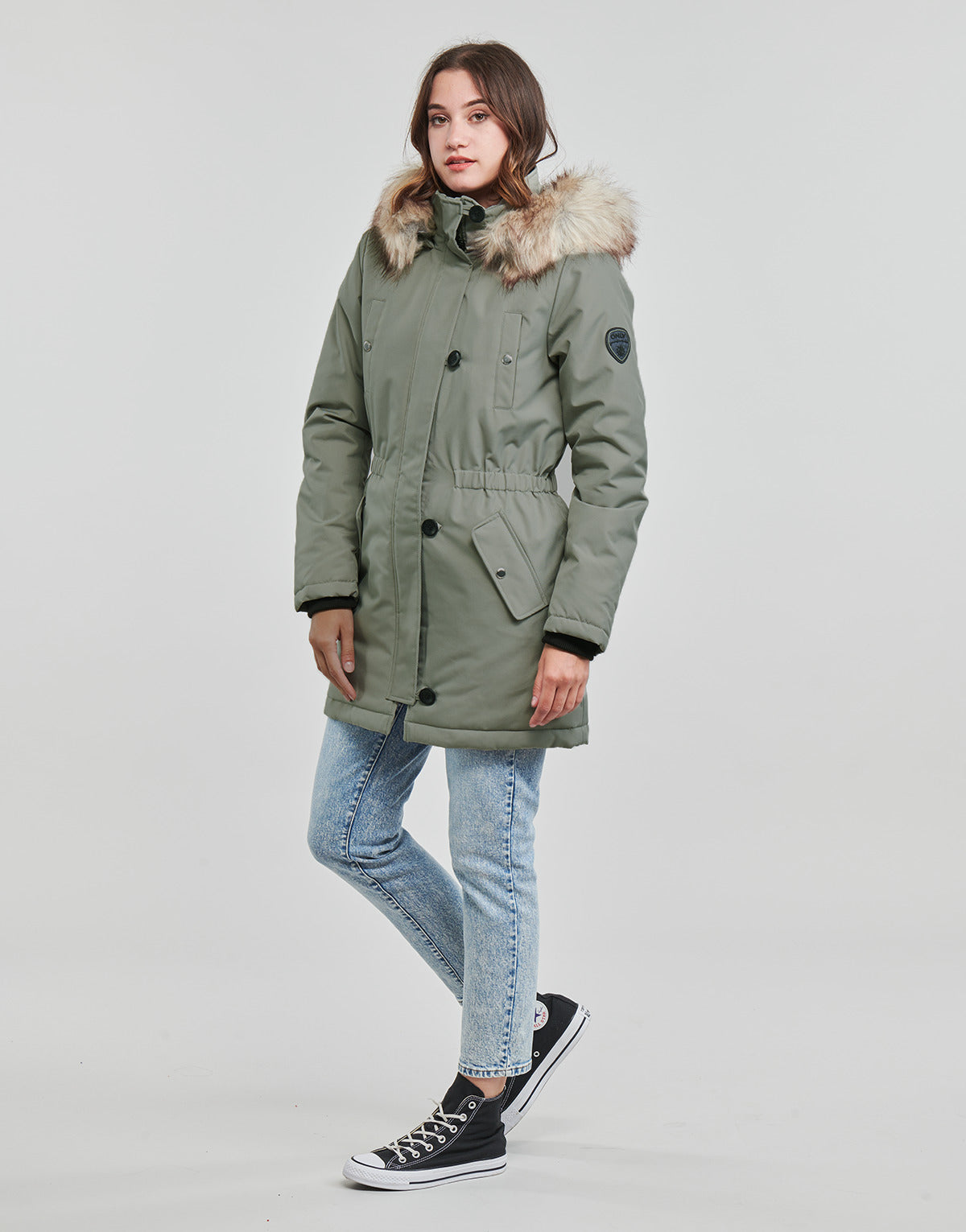 Parka Donna Only ONLIRIS FUR WINTER PARKA CC OTW Kaki