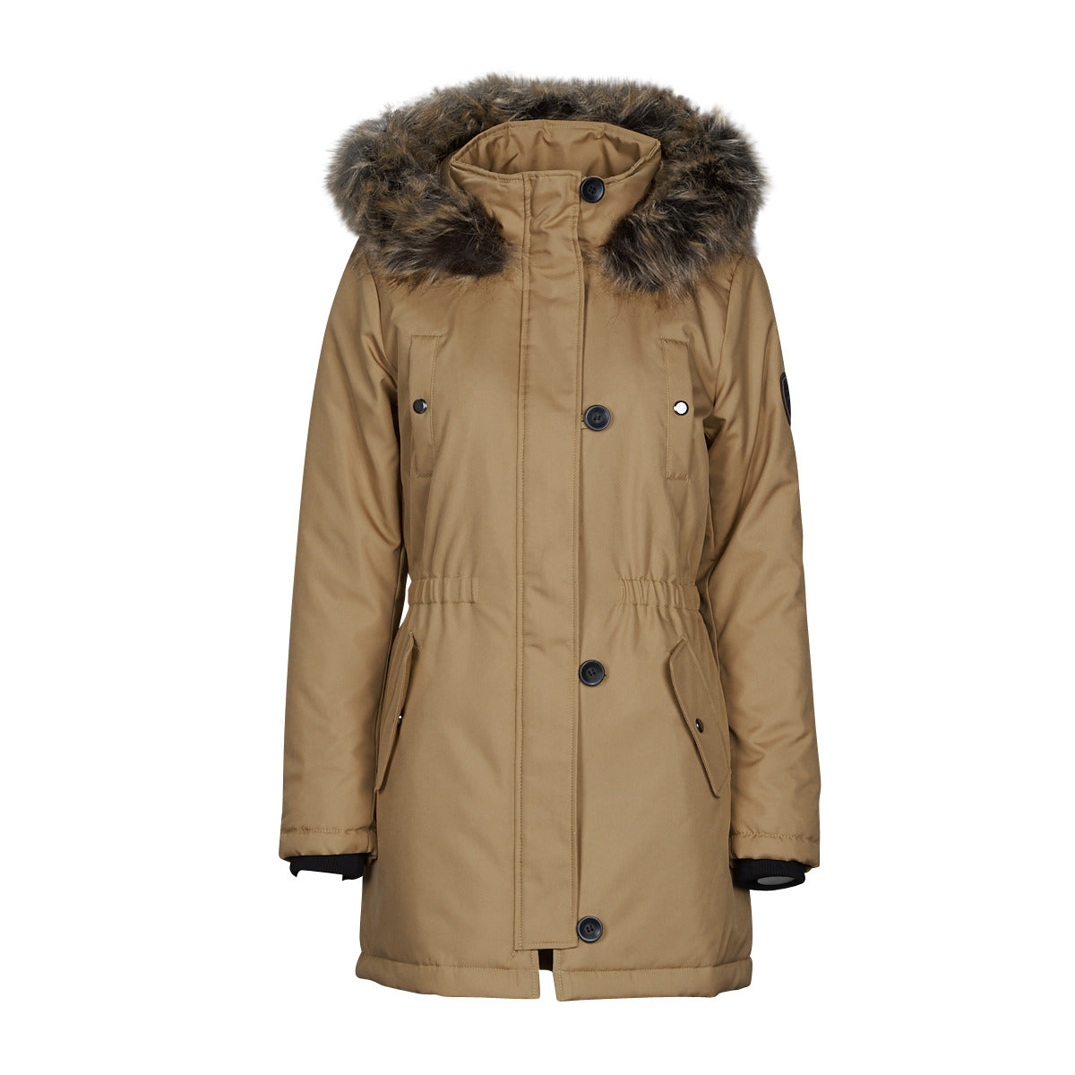 Parka Donna Only ONLIRIS FUR WINTER PARKA CC OTW Marrone