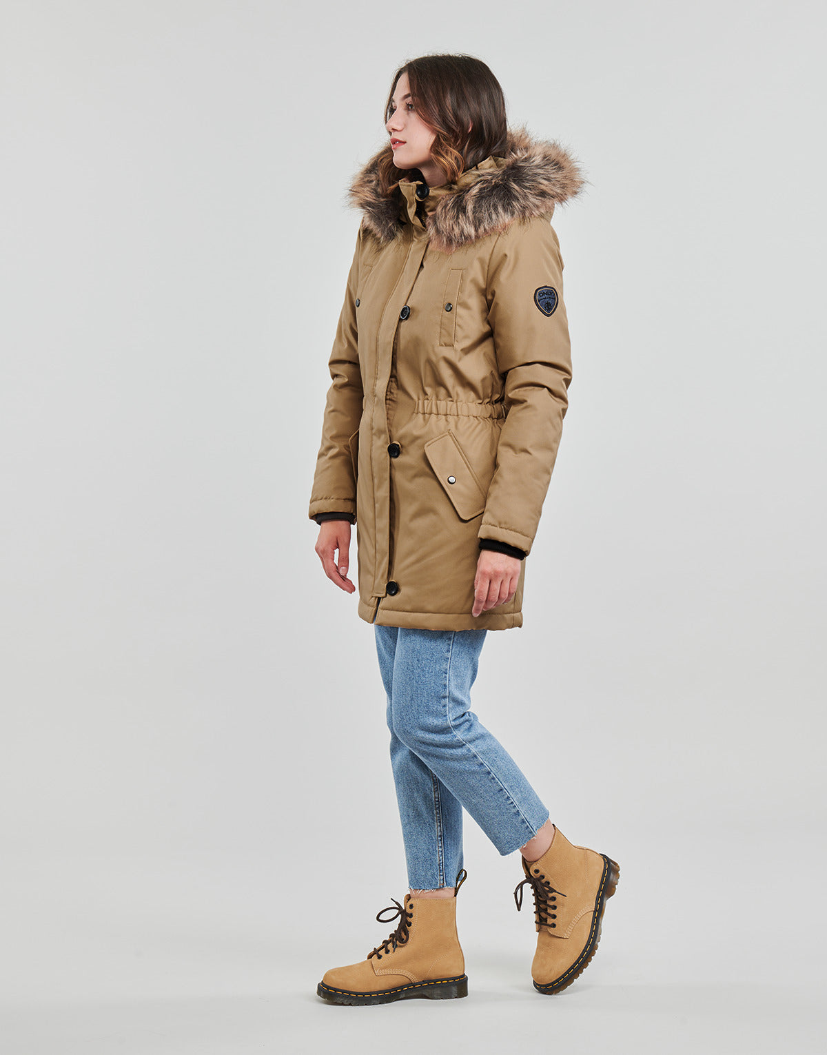 Parka Donna Only ONLIRIS FUR WINTER PARKA CC OTW Marrone