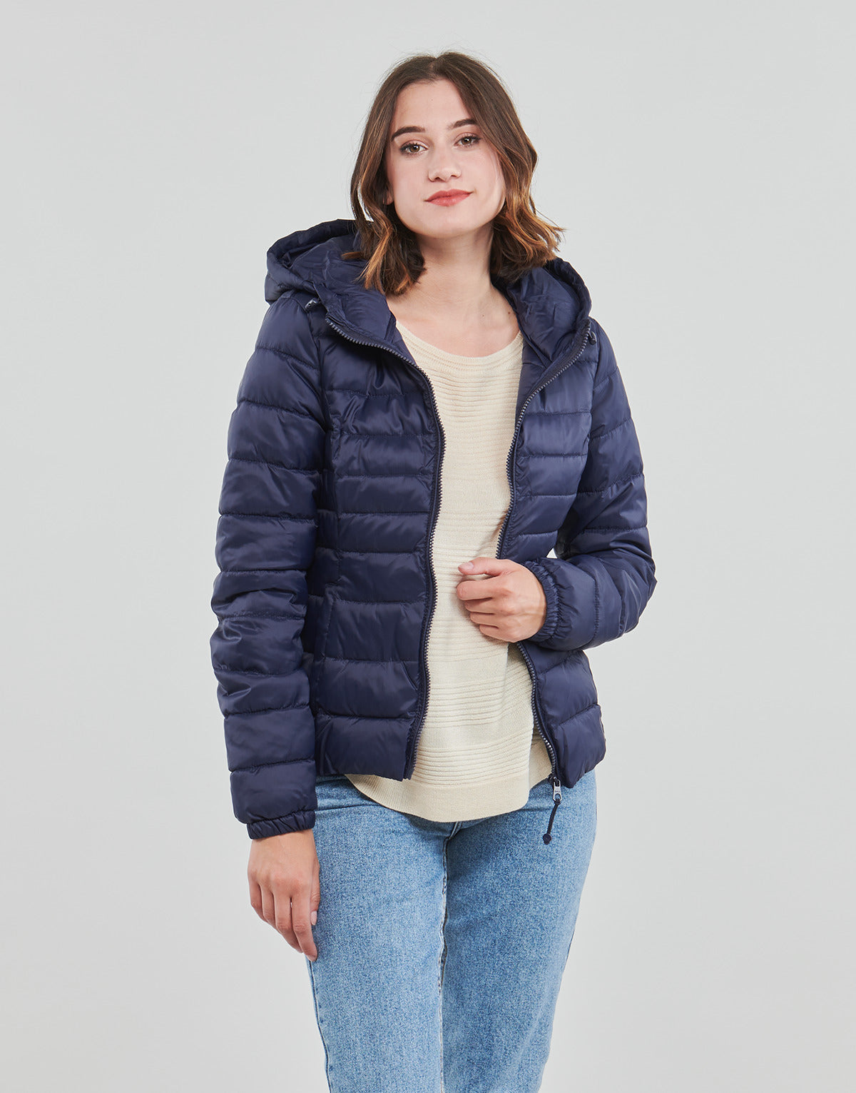 Piumino Donna Only ONLTAHOE HOOD JACKET OTW NOOS Blu