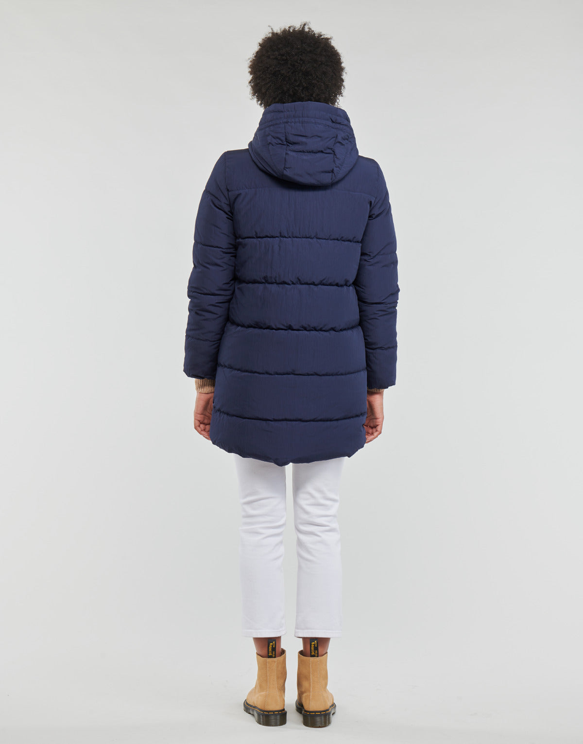 Piumino Donna Only ONLDOLLY LONG PUFFER COAT OTW NOOS Marine