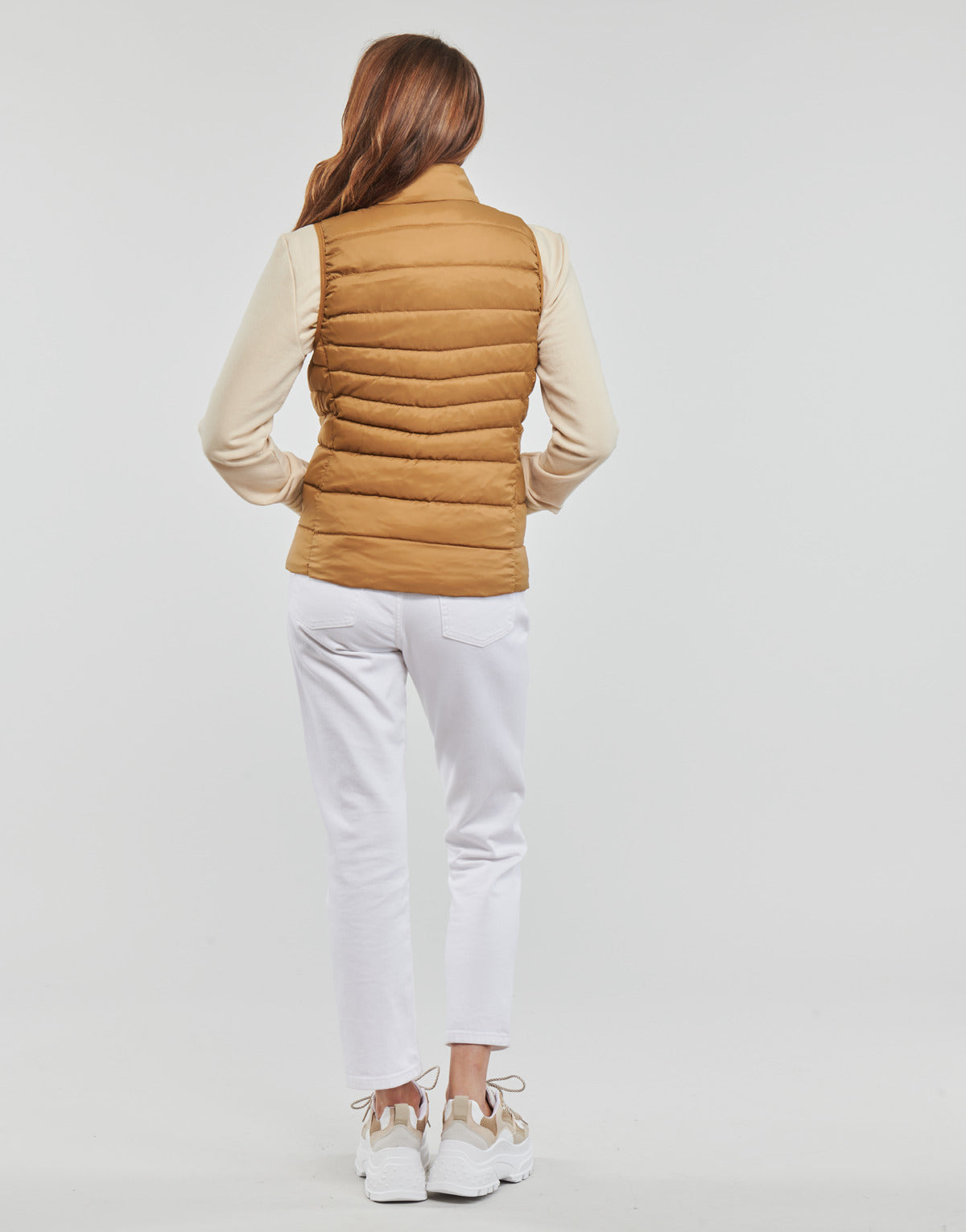 Piumino Donna Only ONLNEWCLAIRE QUILTED WAISTCOAT OTW Marrone