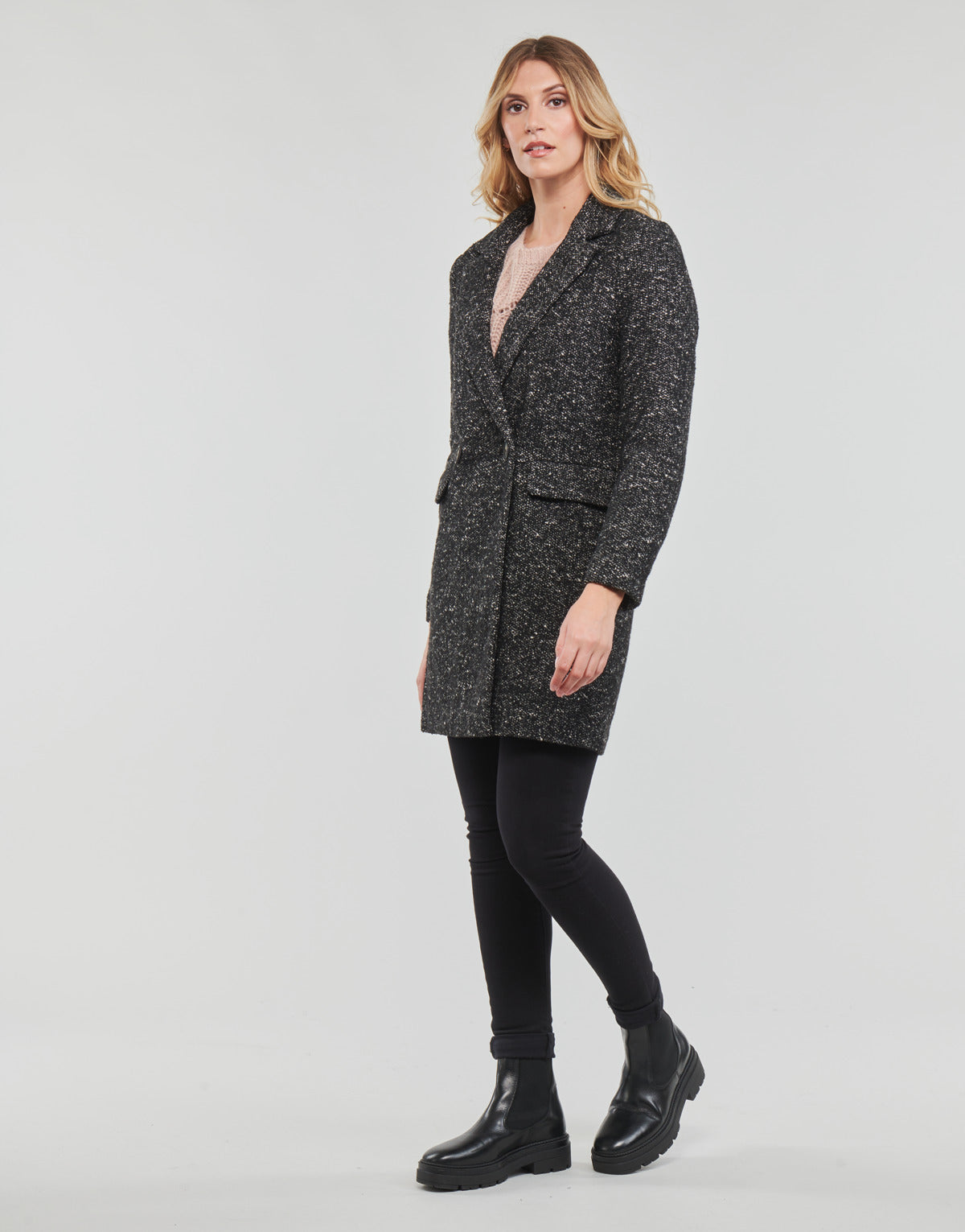 Mantella Donna Only ONLSELENA MINNA LIFE WOOL COAT SP CC OTW Nero