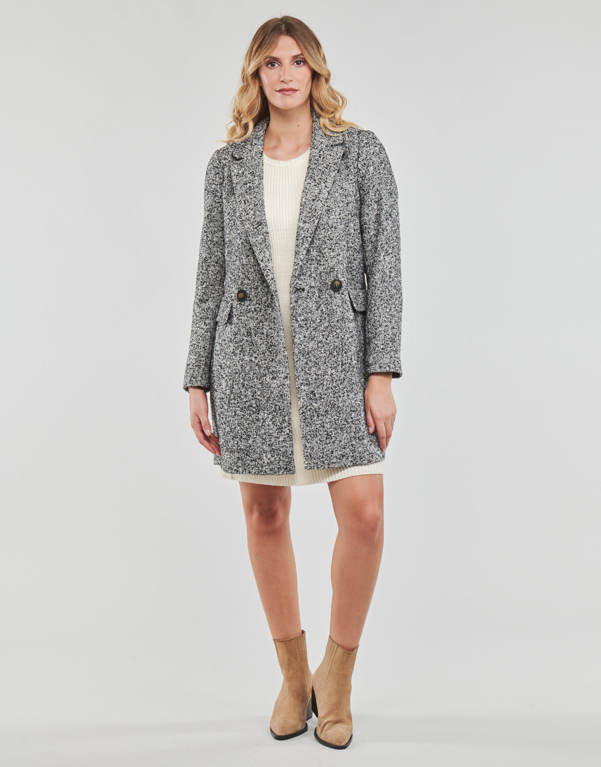 Mantella Donna Only  ONLSELENA MINNA LIFE WOOL COAT SP CC OTW  Grigio