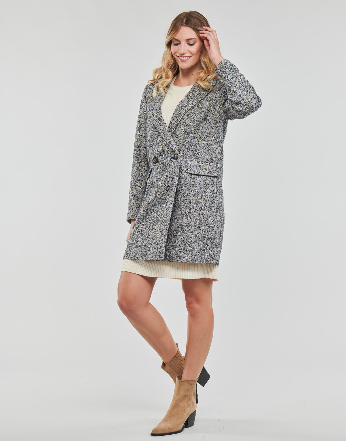 Mantella Donna Only  ONLSELENA MINNA LIFE WOOL COAT SP CC OTW  Grigio