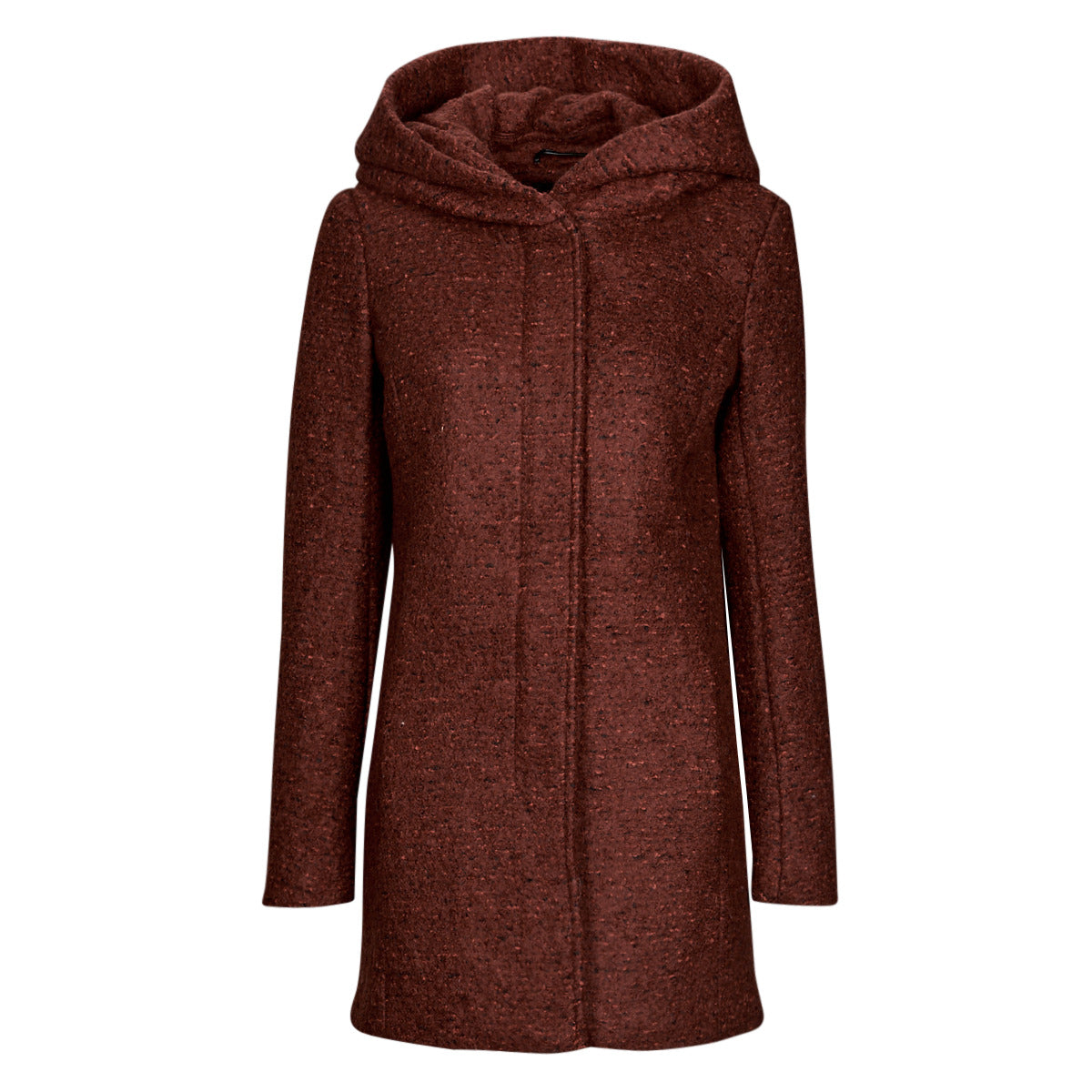 Mantella Donna Only ONLSEDONA BOUCLE WOOL COAT OTW NOOS Rosso