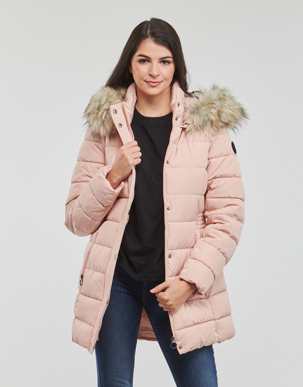 Piumino Donna Only  ONLLUNA QUILTED COAT CC OTW  Rosa