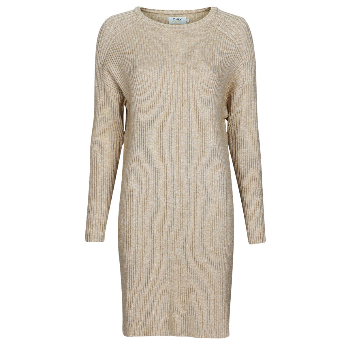 Abito corto Donna Only ONLFIA KATIA L/S DRESS CC KNT Beige