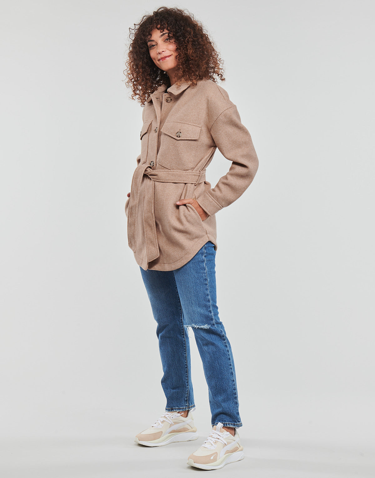 Mantella Donna Only ONLEMMA FREJA SHACKET OTW Marrone