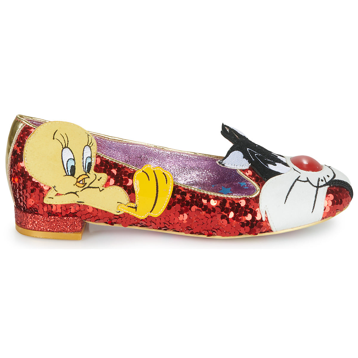 Ballerine Donna Irregular Choice LOONEY TUNES 8 Rosso