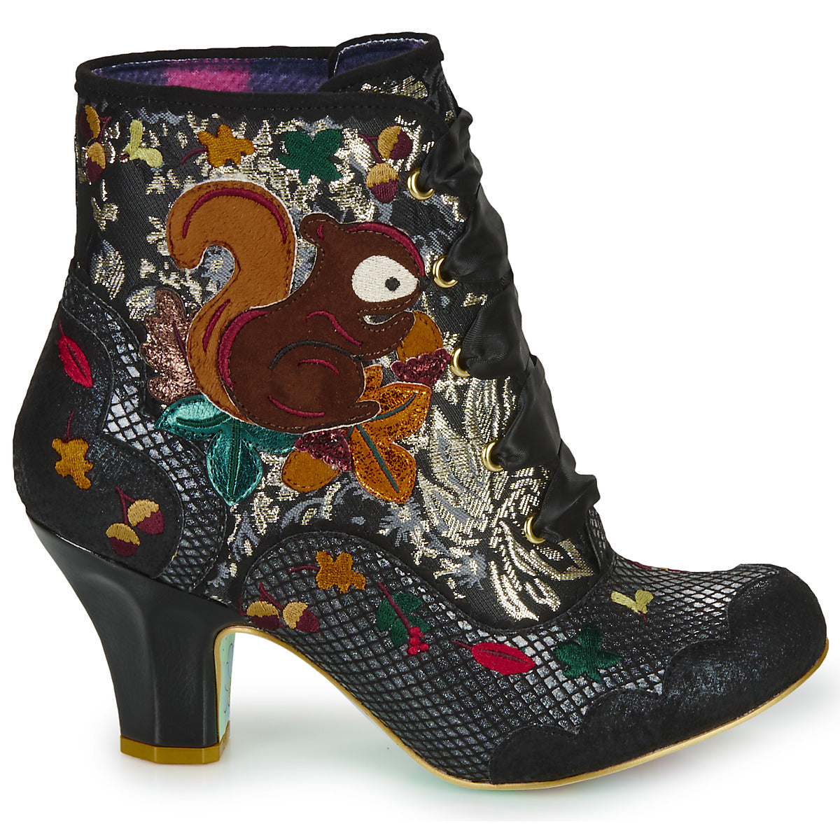 Stivaletti Donna Irregular Choice SQUIRREL AWAY Nero