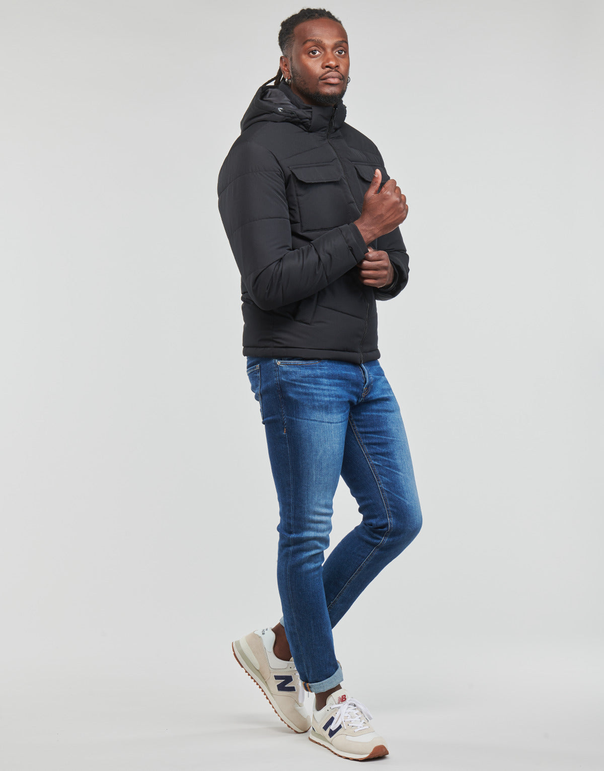 Piumino Uomo Jack & Jones JJBRADY PUFFER Nero