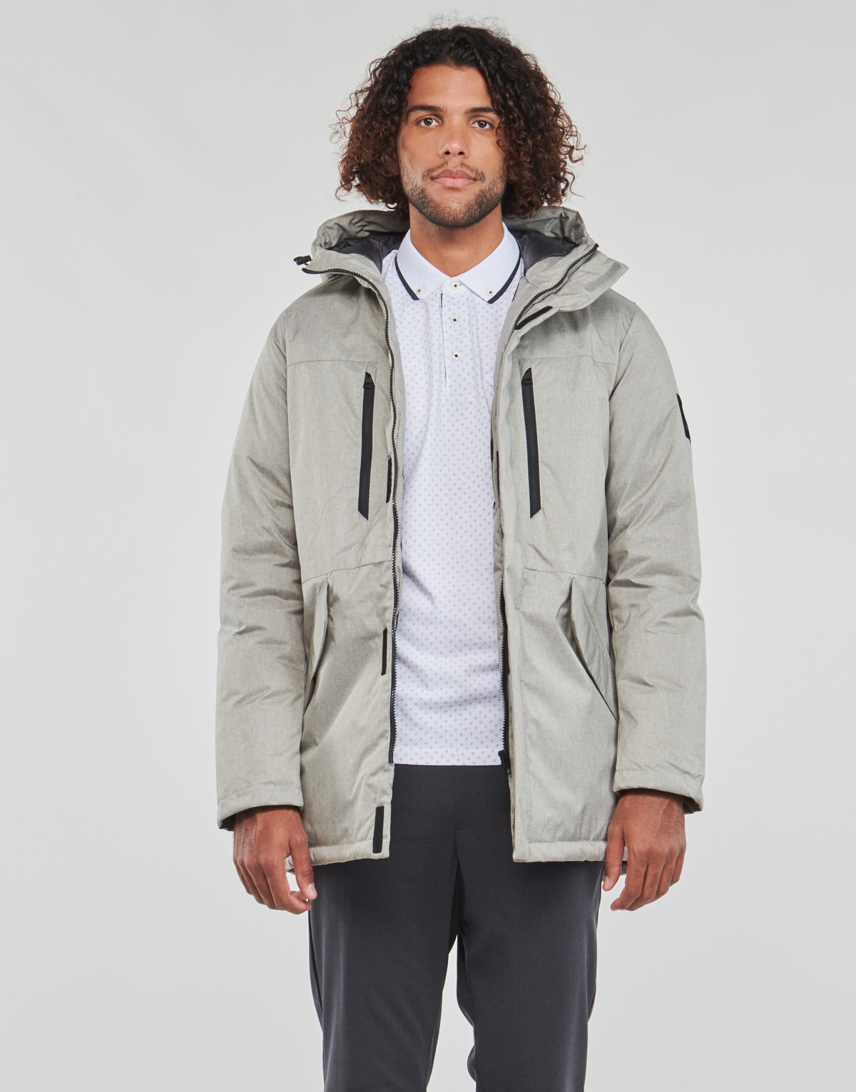 Parka Uomo Jack & Jones JCOBACH PARKA Grigio