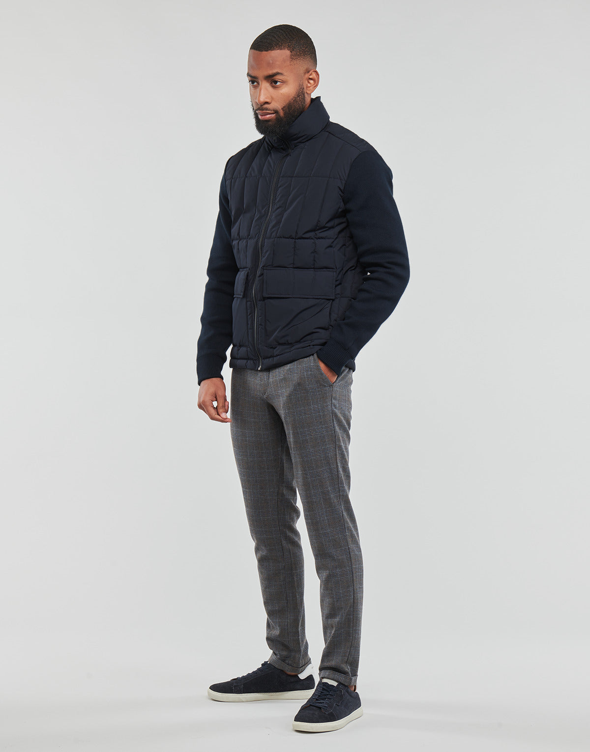 Giacca Uomo Jack & Jones JPRBLAMASON HYBRID JKT Marine