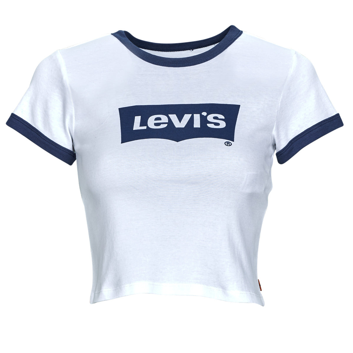 T-shirt Donna Levis  GRAPHIC RINGER MINI TEE  Bianco