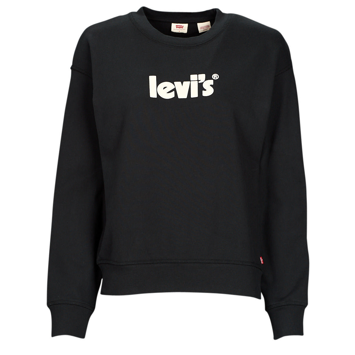 Felpa Donna Levis GRAPHIC STANDARD CREW Nero